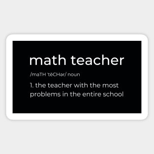 Funny Math Teacher Joke Sticker